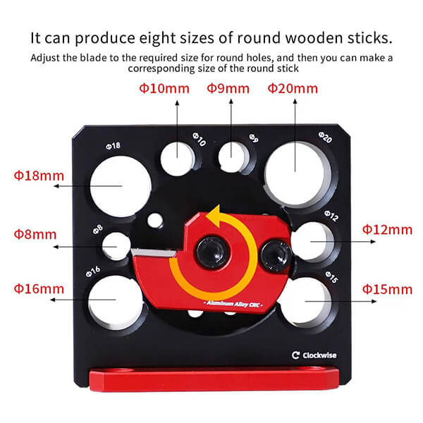 Night Light™ Dowel Making Jig - 8 Hole