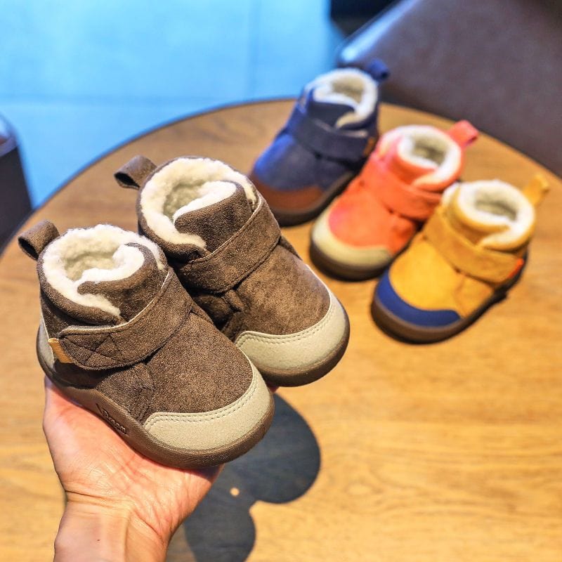 Plush and Soft Sole Baby Snow Shoes