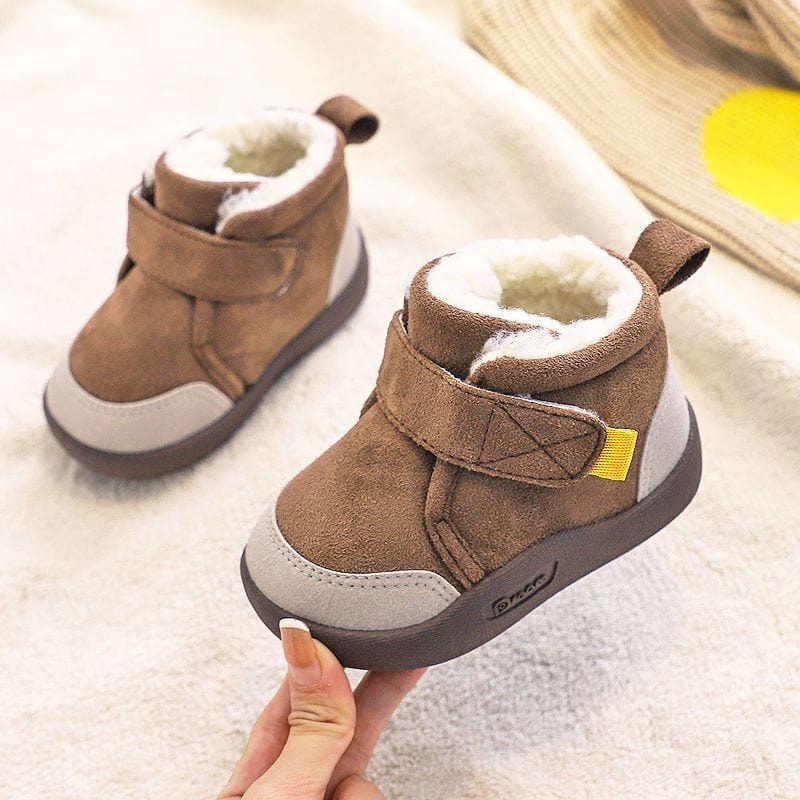 Plush and Soft Sole Baby Snow Shoes