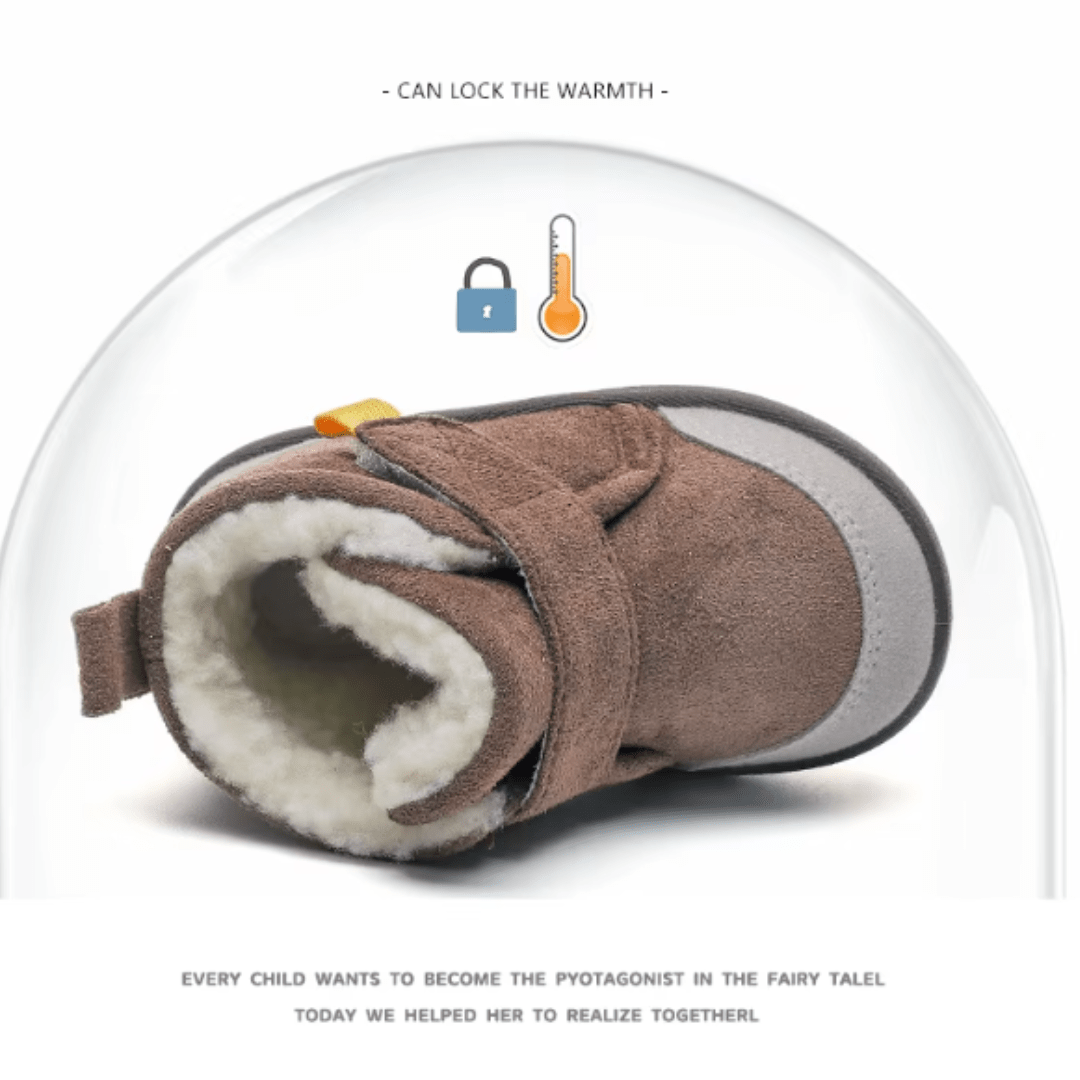 Plush and Soft Sole Baby Snow Shoes