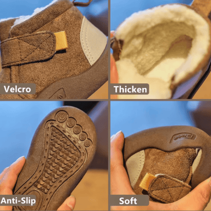Plush and Soft Sole Baby Snow Shoes
