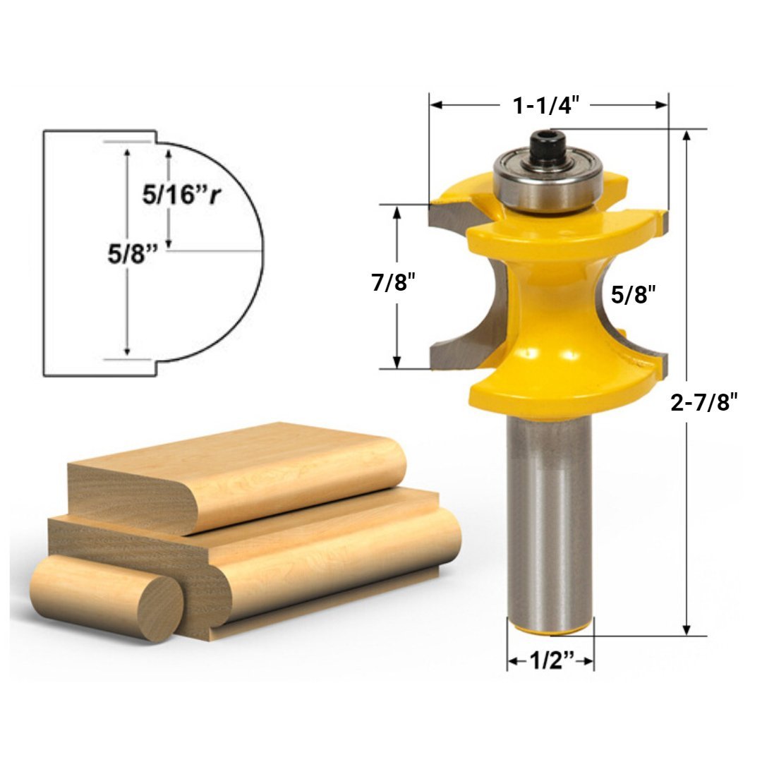 Night Light™ Bullnose Router Bits - 1/2" Shank
