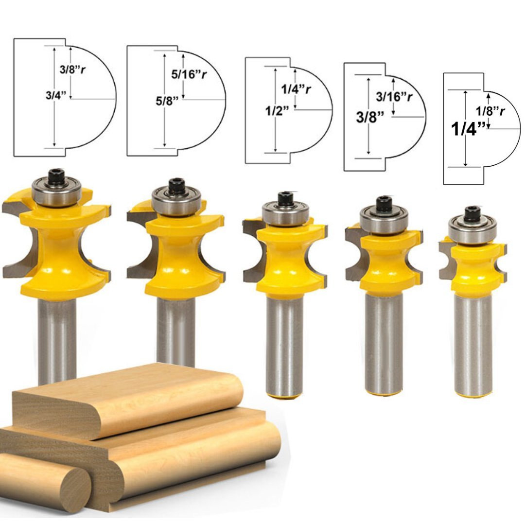 Night Light™ Bullnose Router Bits - 1/2" Shank