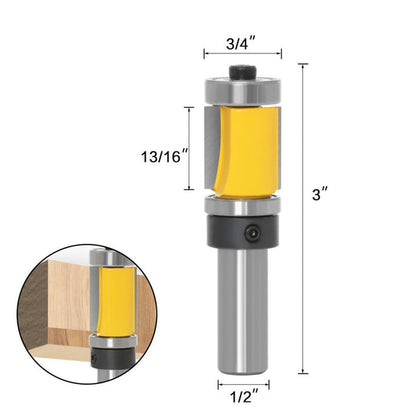 Night Light™ Template & Flush Trim Double Bearing Router Bits - 1/2" Shank